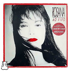 LP Rosana - Ao Vivo - Disco de Vinil 1988 com Encarte - Hm