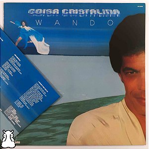 LP Wando - Coisa Cristalina Vinil Amostra 1983 Encarte - Hm