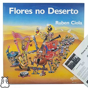 LP Ruben Ciola - Flores no Deserto - Vinil 1987 Encarte - Hm
