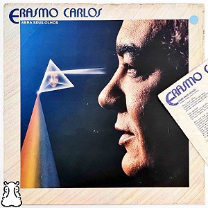 LP Erasmo Carlos - Abra Seus Olhos - Vinil 1986 Encarte - Hm