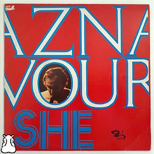 LP Charles Aznavour - She - Disco de Vinil 1974 - Hm