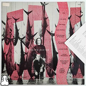 LP Ronaldo Bastos - Cais - Vinil Amostra 1989 Encarte - Hm