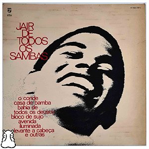 LP Jair Rodrigues de Todos Os Sambas Vinil Mono 1969 - Hm