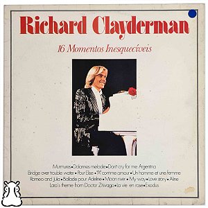LP Richard Clayderman 16 Momentos Inesquecíveis - Vinil - Hm