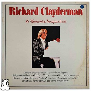 LP Richard Clayderman 16 Momentos Inesquecíveis Vinil - Hm