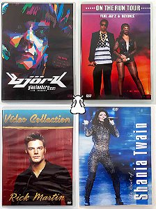 4 DVDs Bjork  - Rick Martin - Shania Twain - Beyonce - Hm