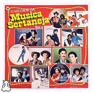 LP O Melhor da Música Sertaneja Vol. 2 - Vinil 1985 - Hm