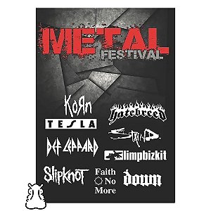 DVD Metal Festival - Korn Tesla Slipknot - Novo Lacrado - Hm