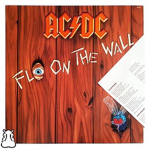 LP AC/DC - Fly On The Wall Disco de Vinil 1985 Encarte - Hm