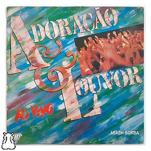 LP Asaph Borba - Adoração & Louvor Ao Vivo - Vinil 1994 - Hm