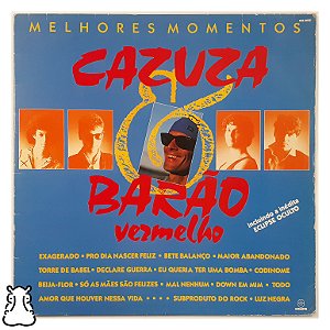 LP Cazuza e Barão Vermelho Melhores Momentos Vinil 1989 - Hm