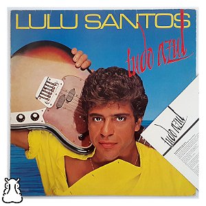 LP Lulu Santos - Tudo Azul 1988 Disco de Vinil Encarte - Hm