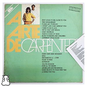 LP A Arte de Carpenters Disco Vinil Duplo 1987 Encarte - Hm