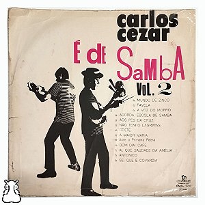 LP Carlos Cezar - É de Samba - Vol. 2 - Vinil 1968 Leia - Hm