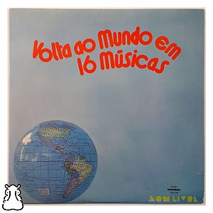 LP Volta ao Mundo em 16 Músicas - Disco de Vinil 1977 - Hm
