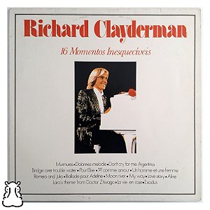 LP Richard Clayderman 16 Momentos Inesquecíveis Vinil - Hm