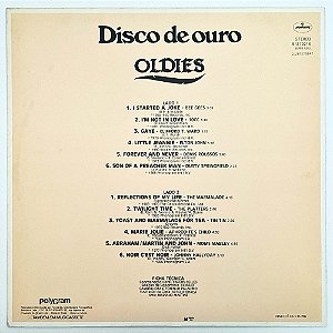 LP Vários - Disco de Ouro Oldies - Vinil 1983 - Hm