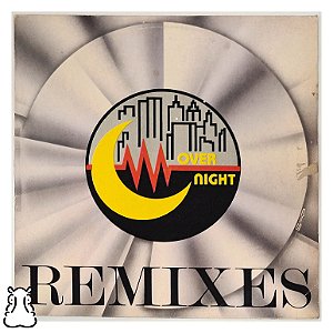 LP Over Night Remixes - Disco de Vinil 1990 - Hm