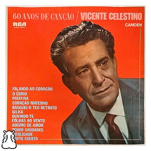 LP Vicente Celestino - 60 Anos de Canção - Vinil 1968 - Hm