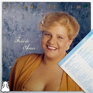 LP Eliana de Lima - Fala de Amor - Vinil 1991 Encarte - Hm