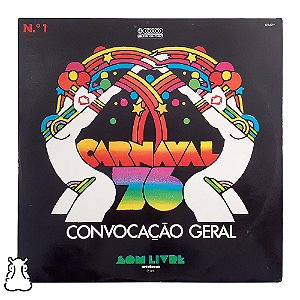 LP Carnaval 1976 - Convocação Geral 1 - Vinil 1976 - Hm