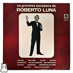 LP Os Grandes Sucessos de Roberto Luna Disco Vinil 1968 - Hm
