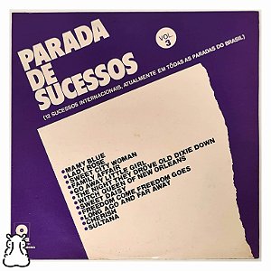 LP Parada de Sucessos - Vol. 3 - Disco de Vinil 1972 - Hm