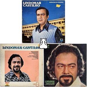 3 LPs Lindomar Castilho - Disco de Vinil - Hm