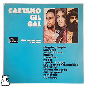 LP Caetano - Gil - Gal - Autógrafos De Sucesso - Vinil - Hm