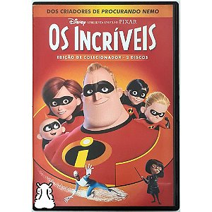 DVD Filme Desenho Os Incríveis - 2 DVDs - Pixar Disney - Hm