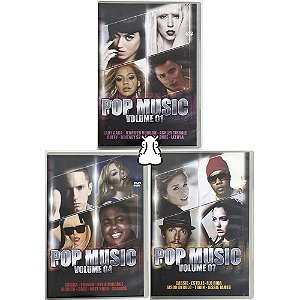 3 DVDs Pop Music Volumes 1 - 4 - 7 - Hm
