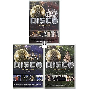 3 DVDs Disco Night Fever - Volumes 1, 2 e 3 - Hm