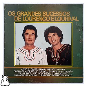 LP Os Grandes Sucessos Lourenço e Lourival - Vinil 1976 - Hm