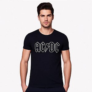Camiseta Masculina Rock Banda Ac/dc Manga Curta Tamanho G