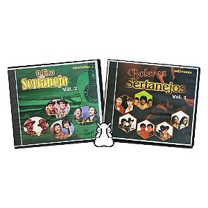 2 CDs Fino do Sertanejo - Boleros Sertanejos Coletâneas - Hm