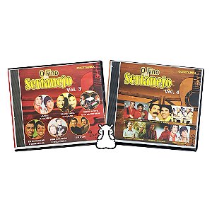 2 CDs O Fino do Sertanejo Volumes 3 e 4 - Coletâneas - Hm