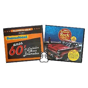 2 CDs Embalos dos Anos Dourados Rolando Rock Flashback - Hm
