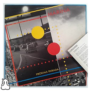 LP Marina - Próxima Parada 1989 Disco de Vinil Encarte - Hm
