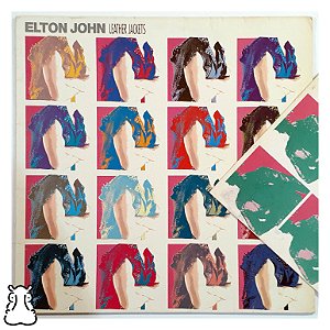 LP Elton John - Leather Jackets Vinil 1986 Encarte Leia - Hm