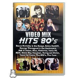 DVD Video Mix Hits 80's - Coletânea - Kiss - The Cure - Hm