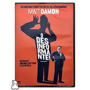 DVD Filme O Desinformante - Matt Damon - Novo Lacrado - Hm