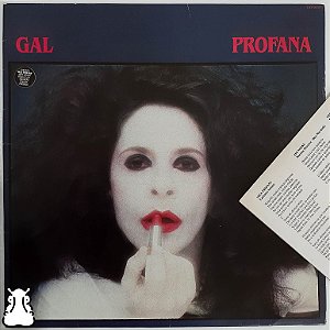 LP Gal Costa - Profana - Disco de Vinil 1984 Encarte - Hm