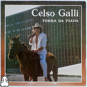 LP Celso Galli - Terra da Piada - Disco de Vinil 1989 - Hm