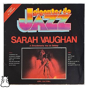 LP Sarah Vaughan - Gigantes Do Jazz - Vinil 1980 - Hm