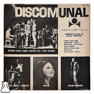 LP Discomunal - Vinil 1968 - Tom Jobim - Baden Powell - Hm