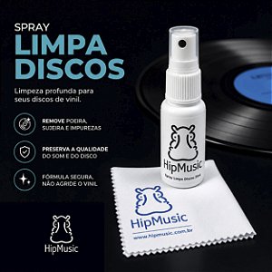 Solução De Limpeza De Discos De Vinil HipMusic Frasco 25ml