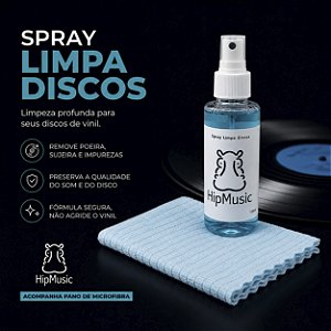 Solução De Limpeza De Discos De Vinil HipMusic Frasco 120ml