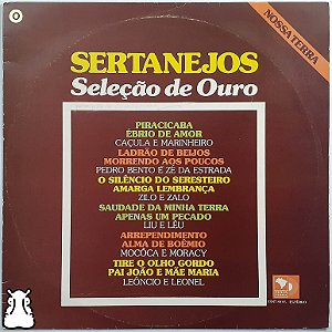 LP Sertanejos - Seleção de Ouro - Disco de Vinil 1980 - Hm