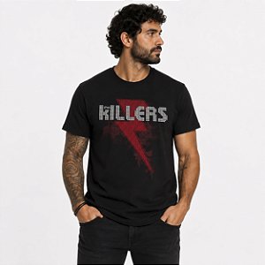 Camiseta Banda The Killers - Unissex Preta Manga Curta