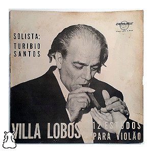 LP Villa-Lobos Turibio Santos - 12 Estudos Para Violão - Hm